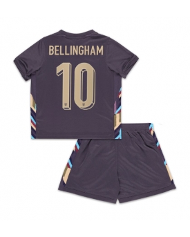 Inghilterra Jude Bellingham #10 Maglia Gara Trasferta Repliche Europei 2024 Bambino